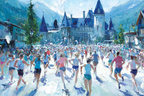 Festliches Laufen In Der Berglanschaft | Sport und Bewegung | Themen und Hobbys