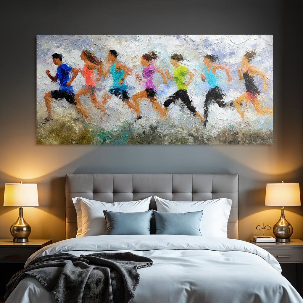 Laufende Sportler Abstrakte Kunst