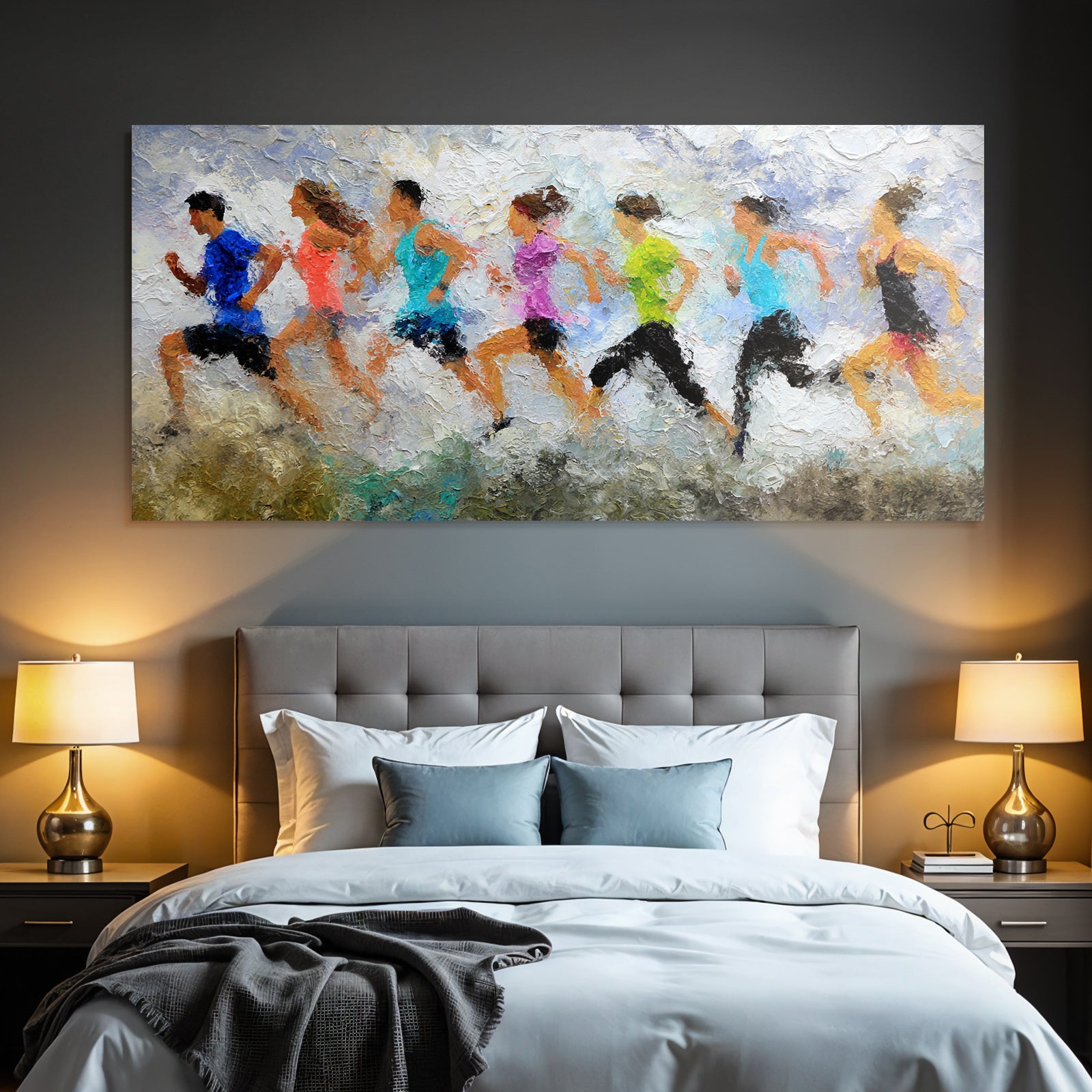 Laufende Sportler Abstrakte Kunst