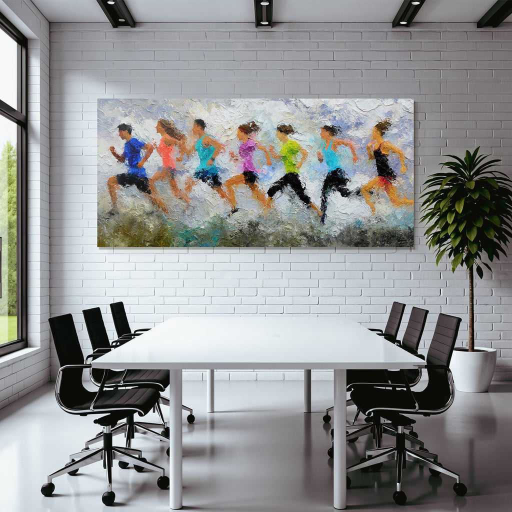 Laufende Sportler Abstrakte Kunst