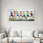 Laufende Sportler Abstrakte Kunst