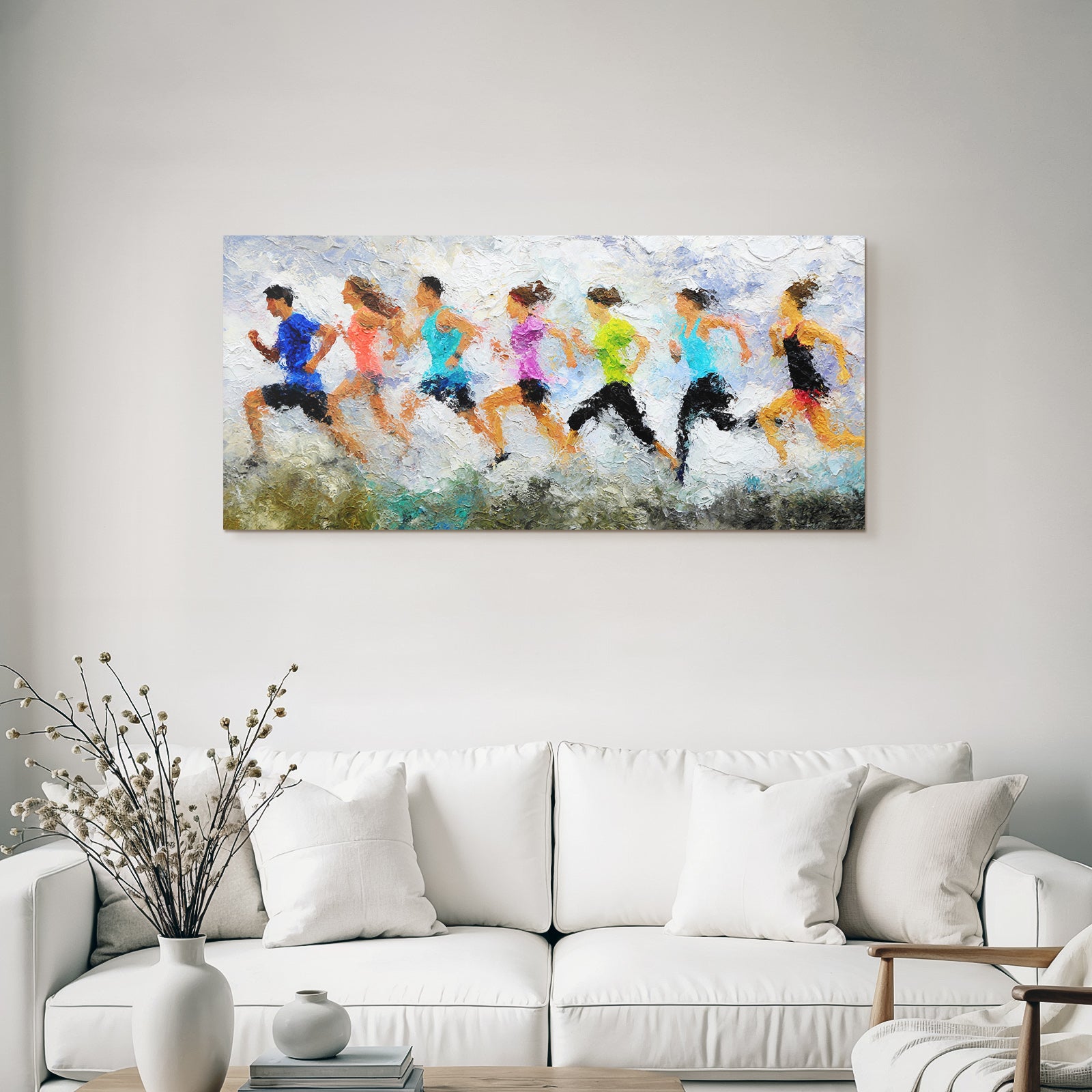 Laufende Sportler Abstrakte Kunst