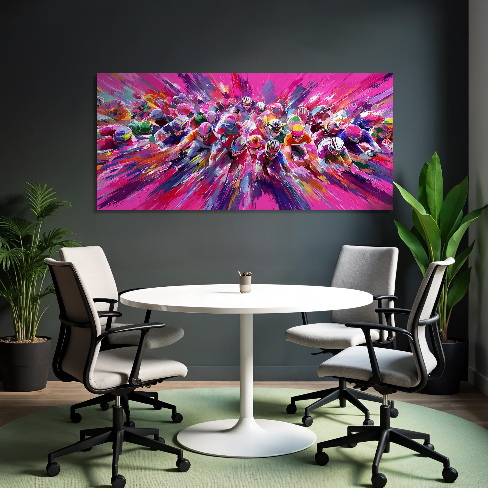 Radrennen Abstract Farbe Vibrant Movement