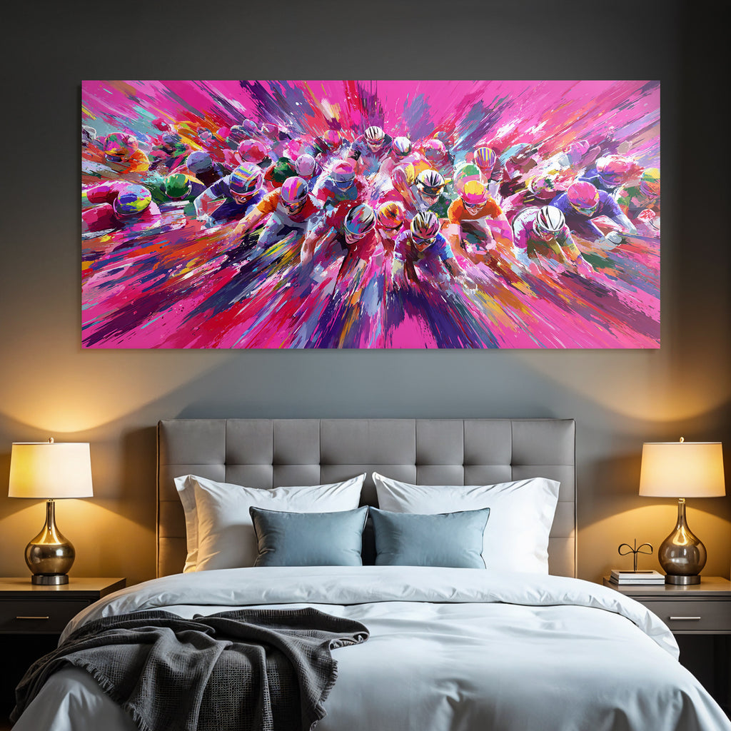 Radrennen Abstract Farbe Vibrant Movement