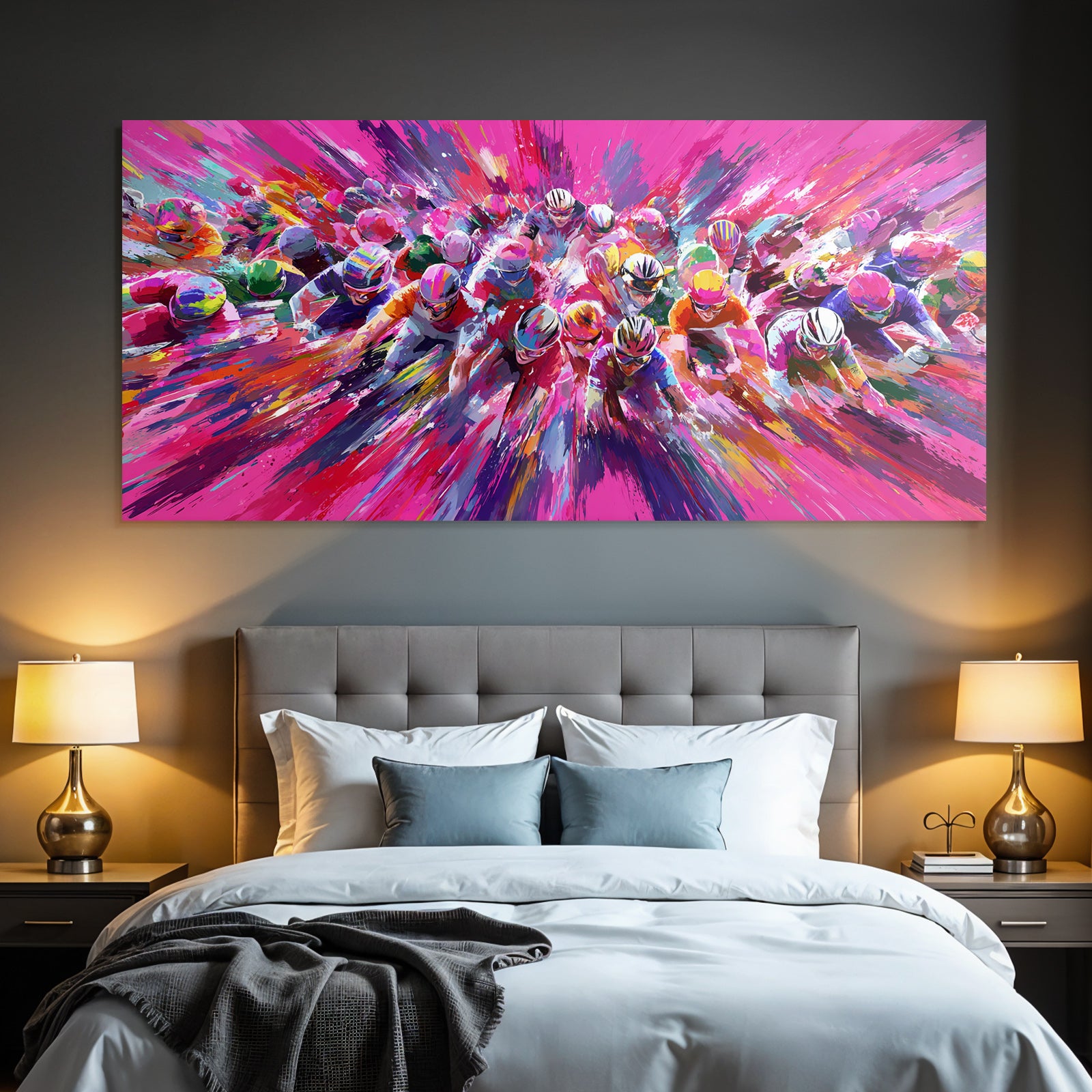 Radrennen Abstract Farbe Vibrant Movement