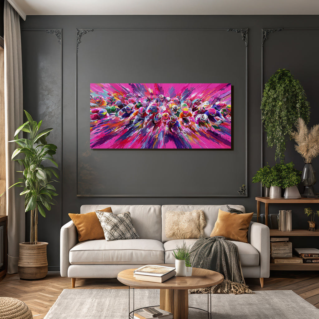 Radrennen Abstract Farbe Vibrant Movement