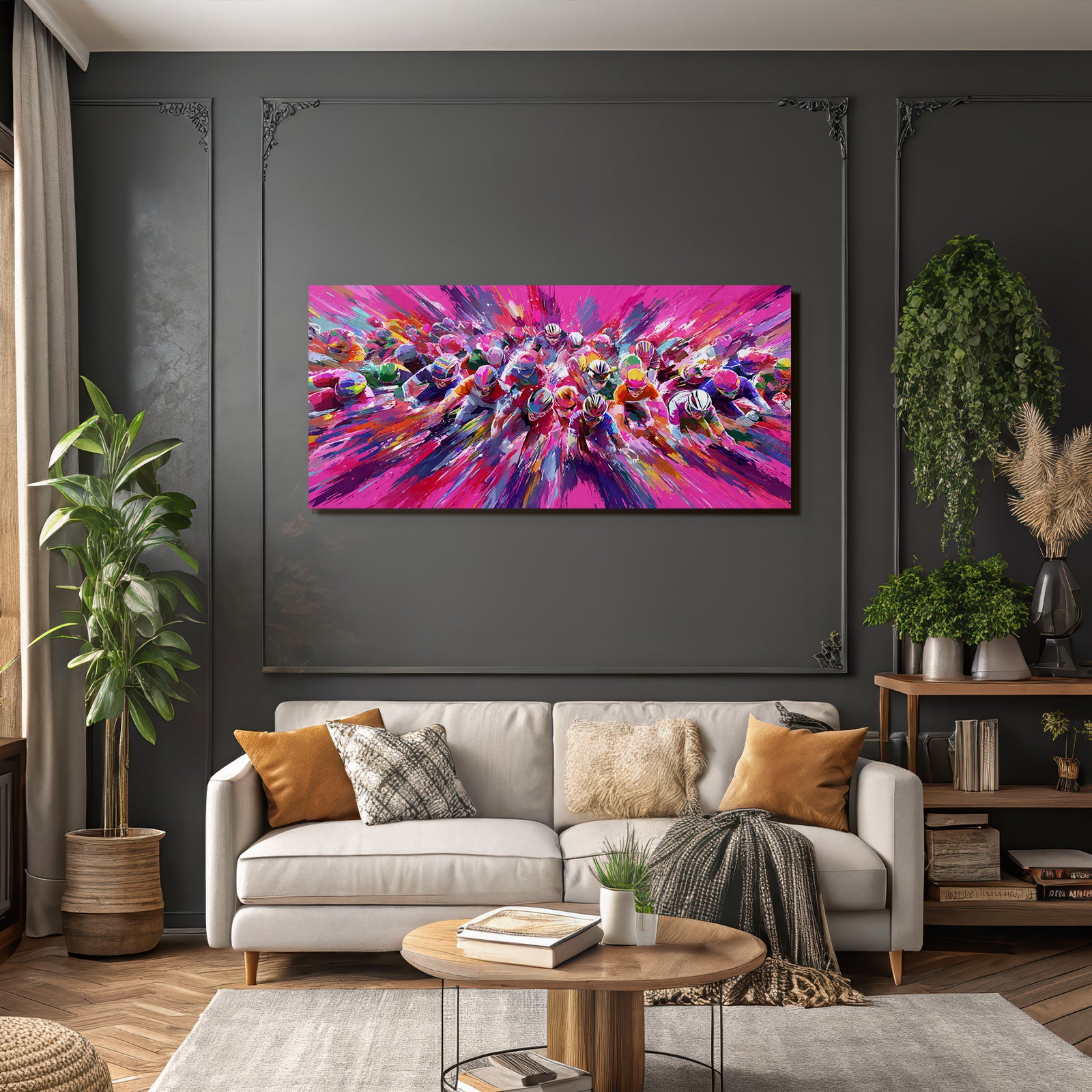 Radrennen Abstract Farbe Vibrant Movement