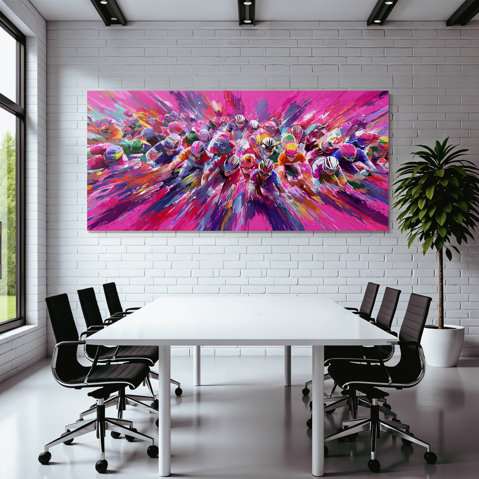 Radrennen Abstract Farbe Vibrant Movement