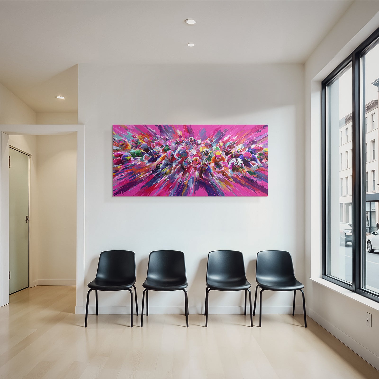 Radrennen Abstract Farbe Vibrant Movement