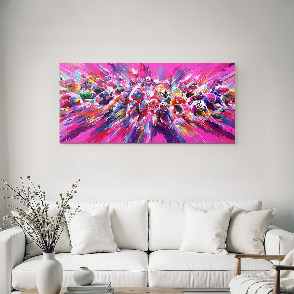 Radrennen Abstract Farbe Vibrant Movement
