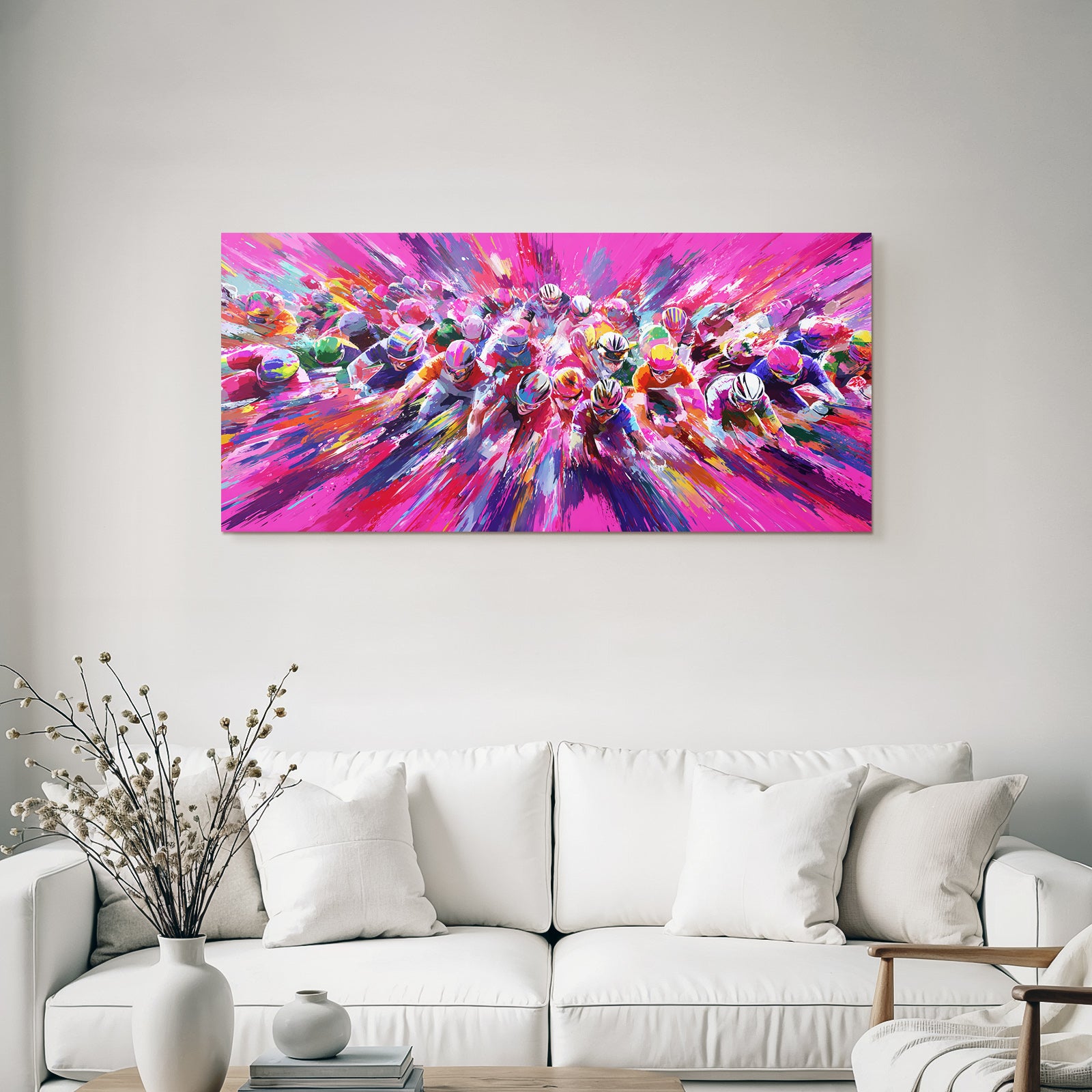 Radrennen Abstract Farbe Vibrant Movement