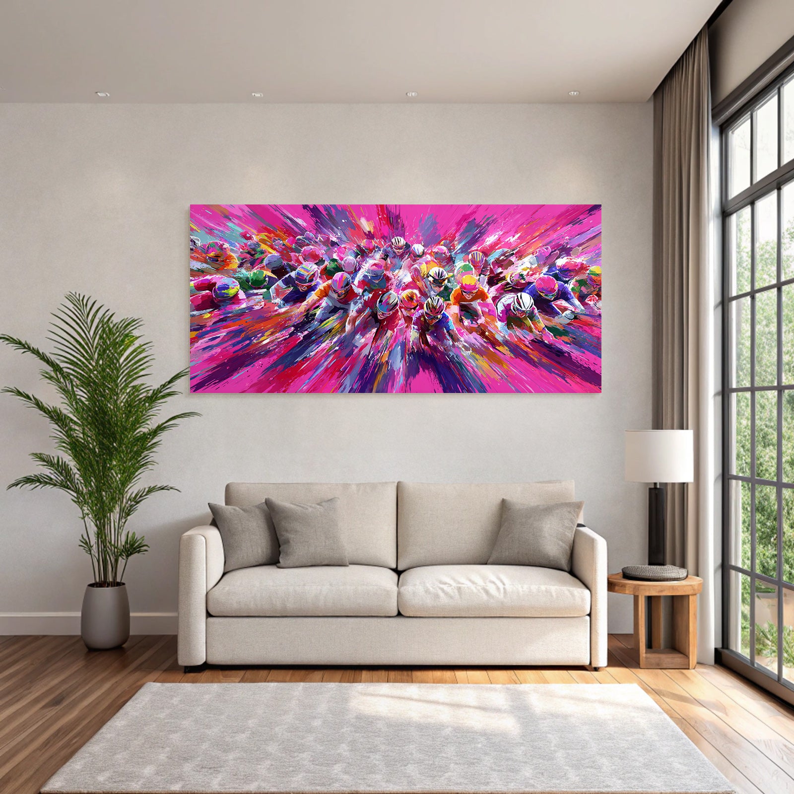 Radrennen Abstract Farbe Vibrant Movement