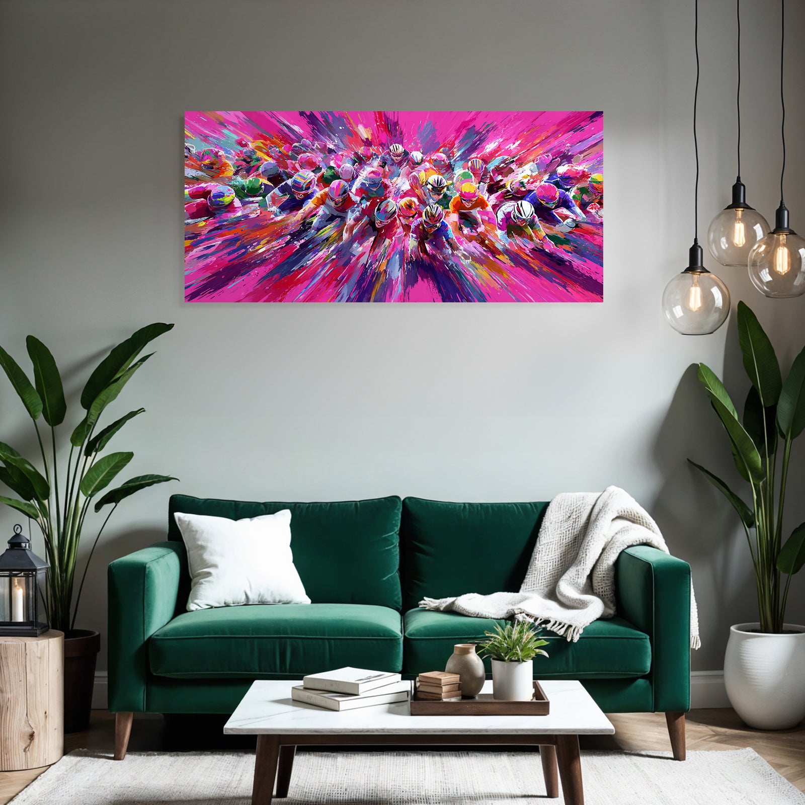 Radrennen Abstract Farbe Vibrant Movement