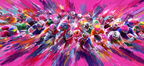 Radrennen Abstract Farbe Vibrant Movement | Sport und Bewegung | Themen und Hobbys