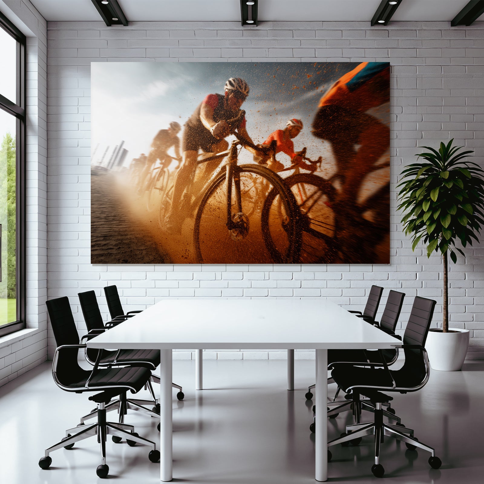 Radsport Dynamik Rennen Gravel Boden Staub Debris