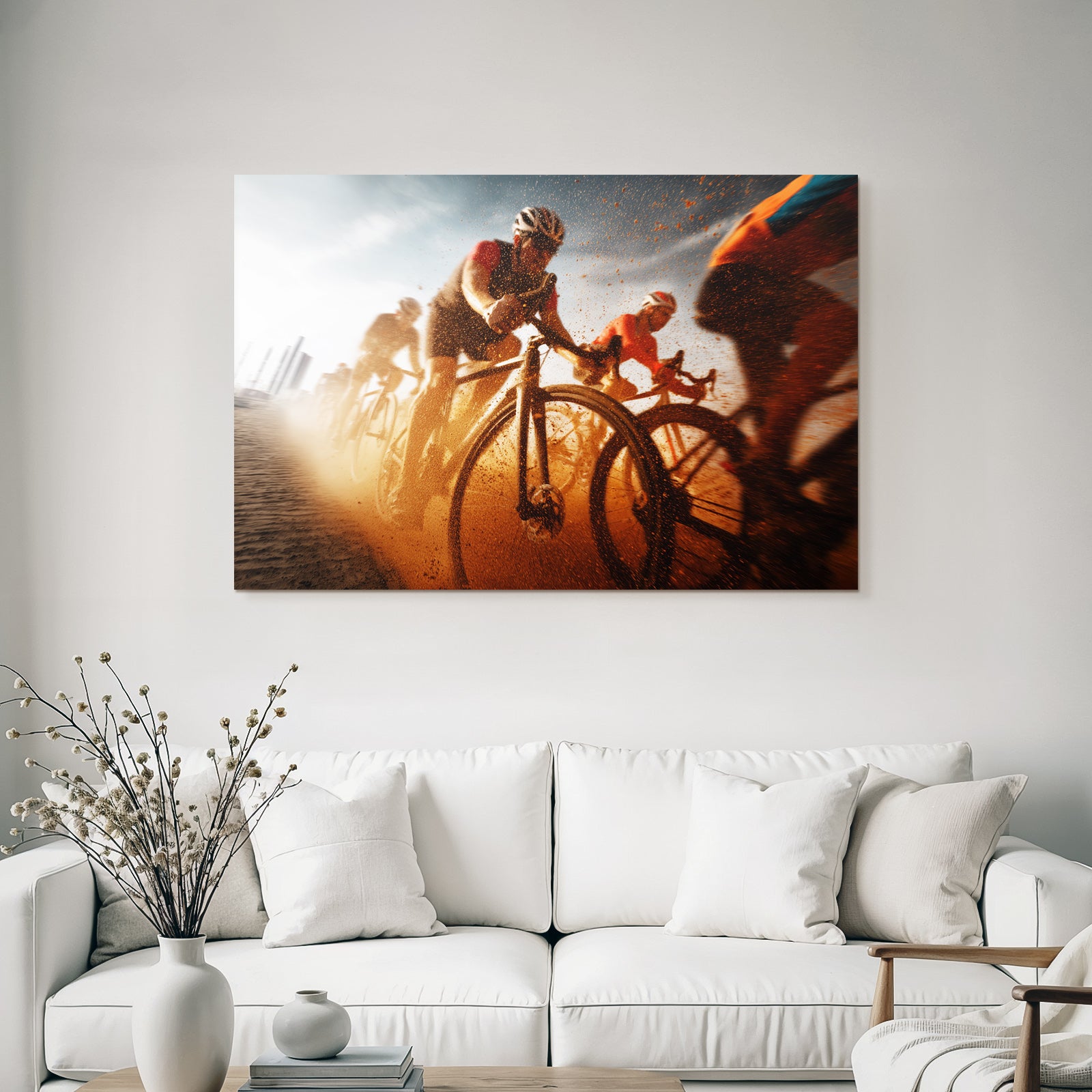 Radsport Dynamik Rennen Gravel Boden Staub Debris