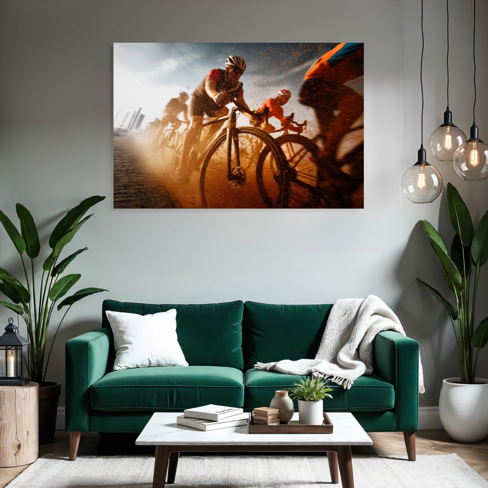 Radsport Dynamik Rennen Gravel Boden Staub Debris