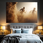 Rennen Im Staub Bei Früh Oder Spätem Nachmittag