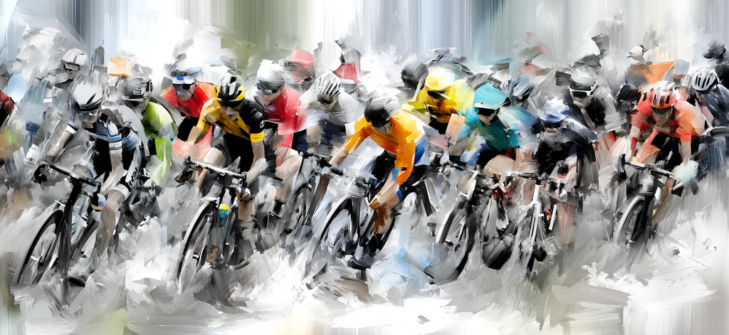 Rennende Fahrradfahrer Abstract Komposition | Sport und Bewegung | Themen und Hobbys