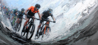 Rennradfahrer Im Rennen Mit Bewegung Und Energy | Sport und Bewegung | Themen und Hobbys