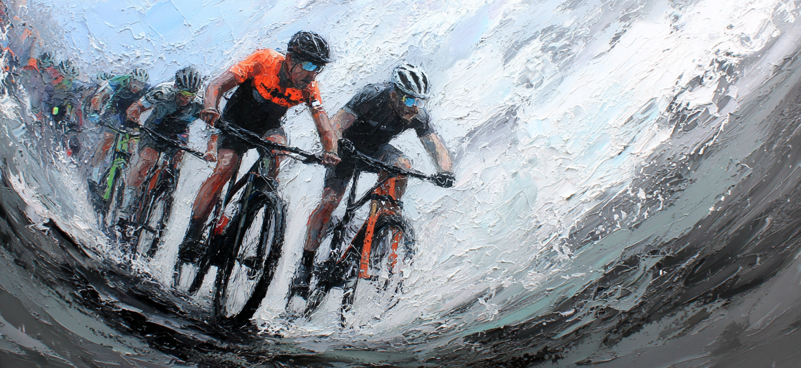 Rennradfahrer Im Rennen Mit Bewegung Und Energy | Sport und Bewegung | Themen und Hobbys