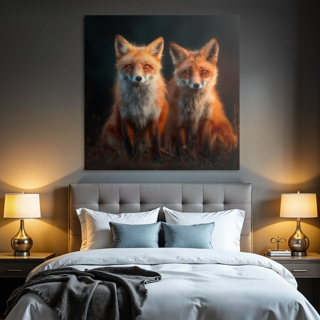 Zwei Sitzen Neben Einander Im Twilight Mit Von Sich Erregendem Blick