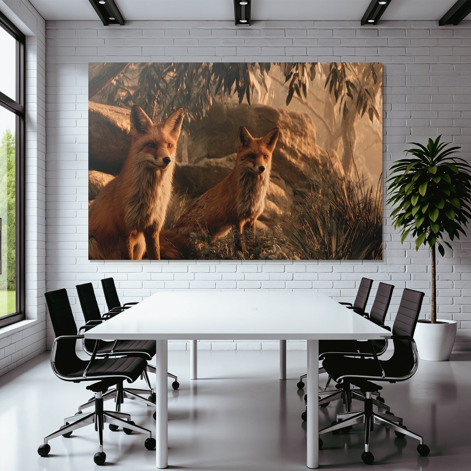 Two In Der Natur Umgeben Von Folient Und Steinen