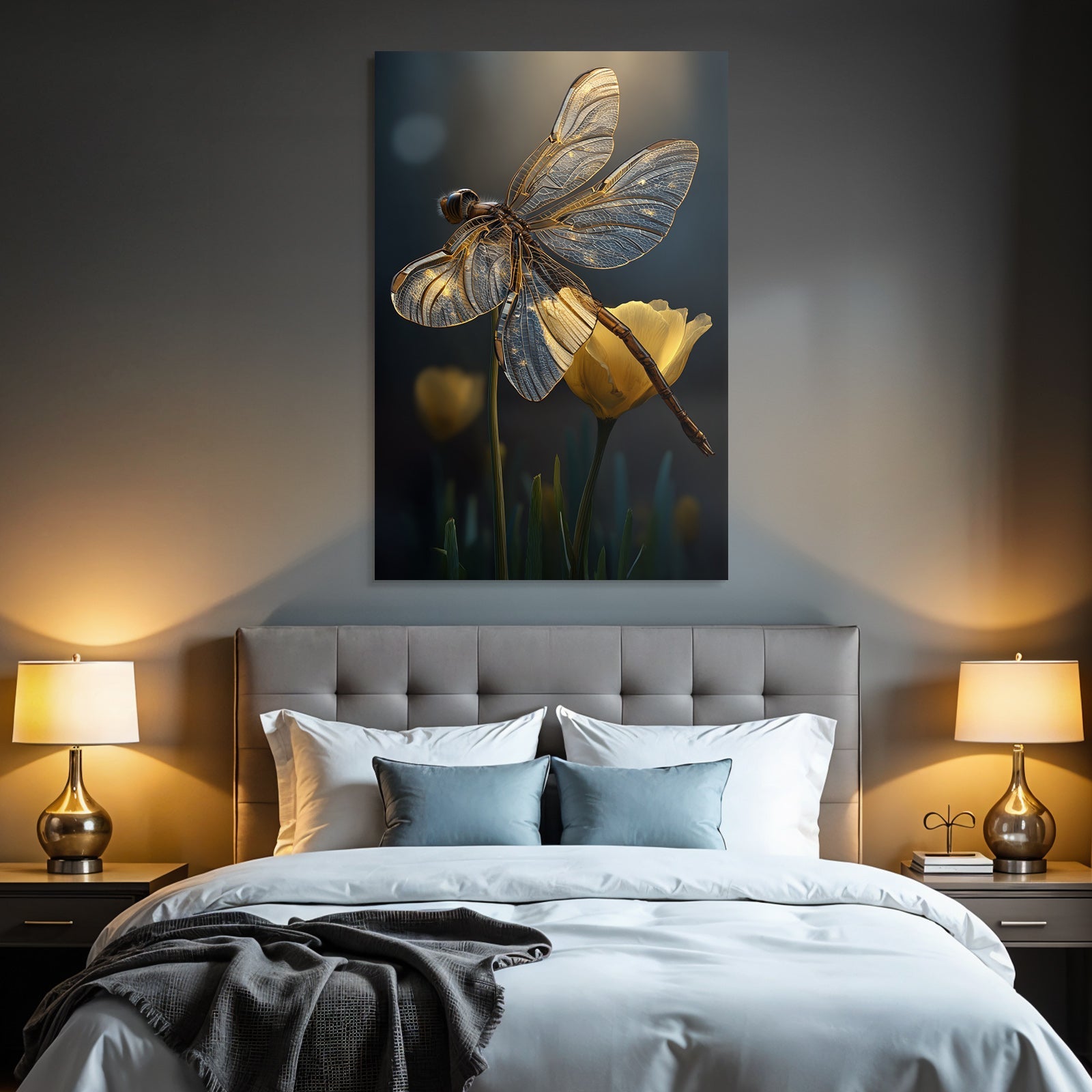 Libelle Auf Gelber Blume