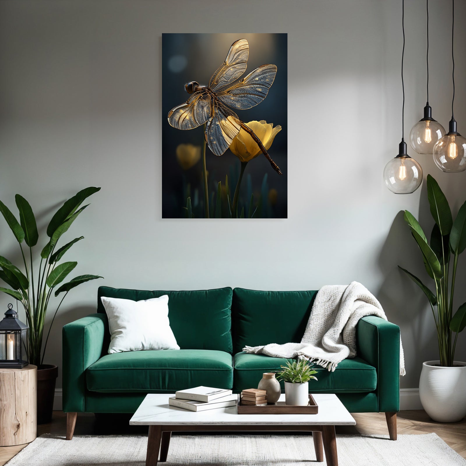 Libelle Auf Gelber Blume