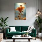 Orange Blume Mit Zikaden