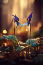 Zwei Lila Blumen In Der Naturnahen Umgebung | Insekten und Amphibien | Tiere