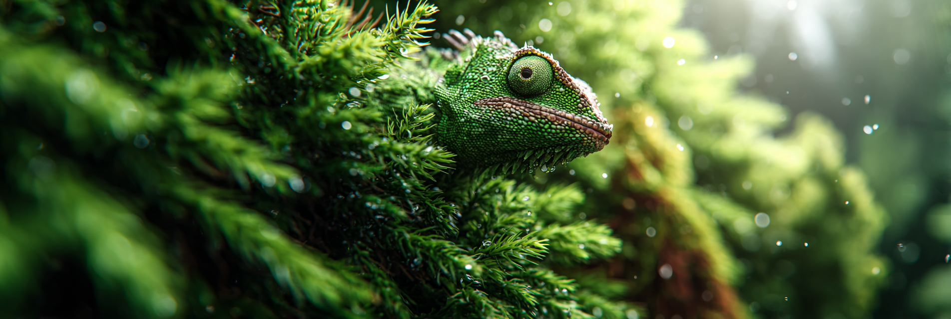Chamäleon Im Grünen Blattwerk | Insekten und Amphibien | Tiere