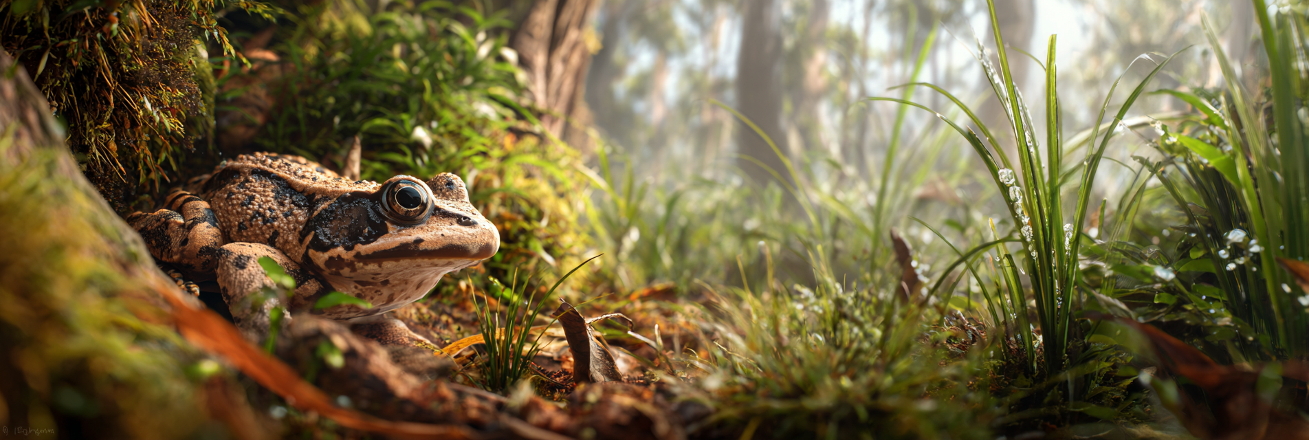 Frosch Im Wald Nahaufnahme | Insekten und Amphibien | Tiere