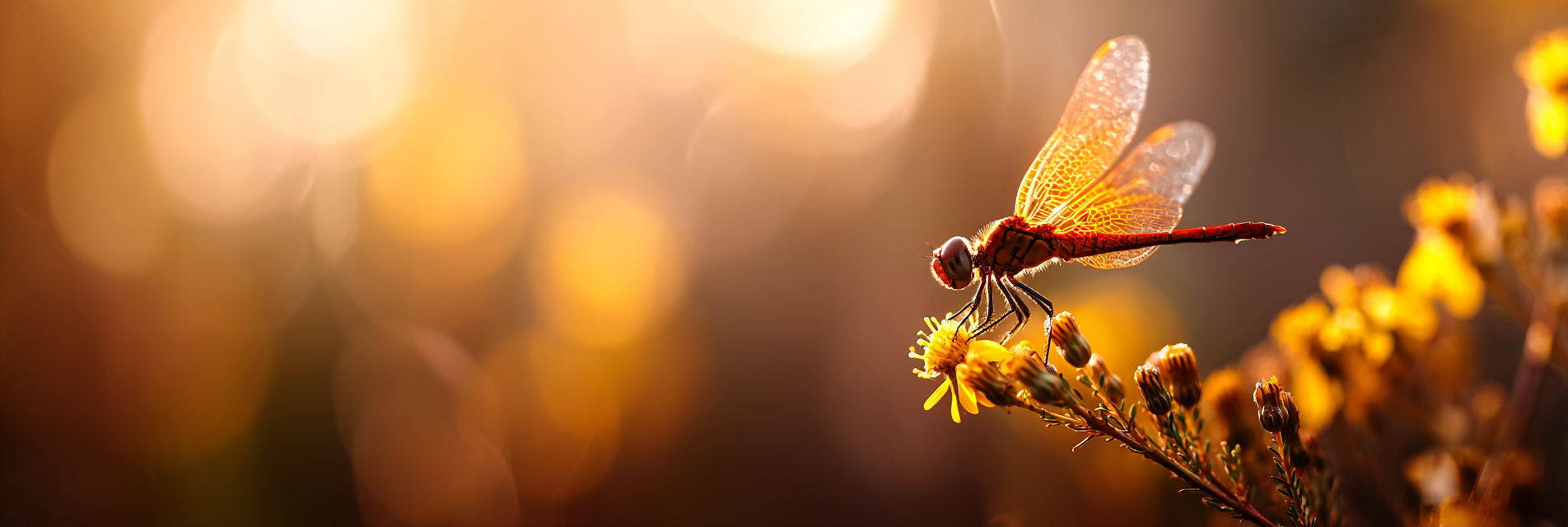 Libelle Auf Blume Mit Bokeh Hintergrund | Insekten und Amphibien | Tiere