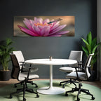 Pink Lotus Flower With Dragonfly
