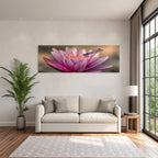 Pink Lotus Flower With Dragonfly