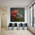Gruner Frosch Zwischen Bunten Blumen