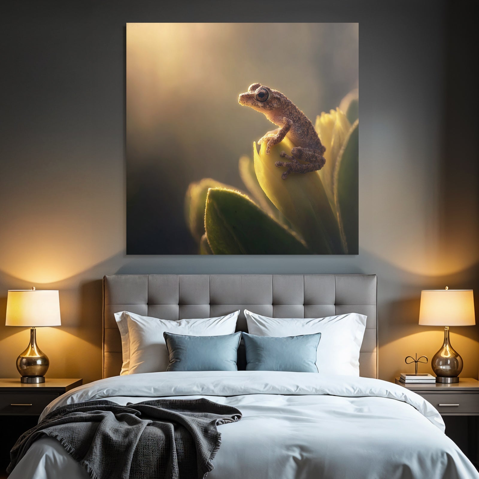 Kleiner Frosch Auf Blatt
