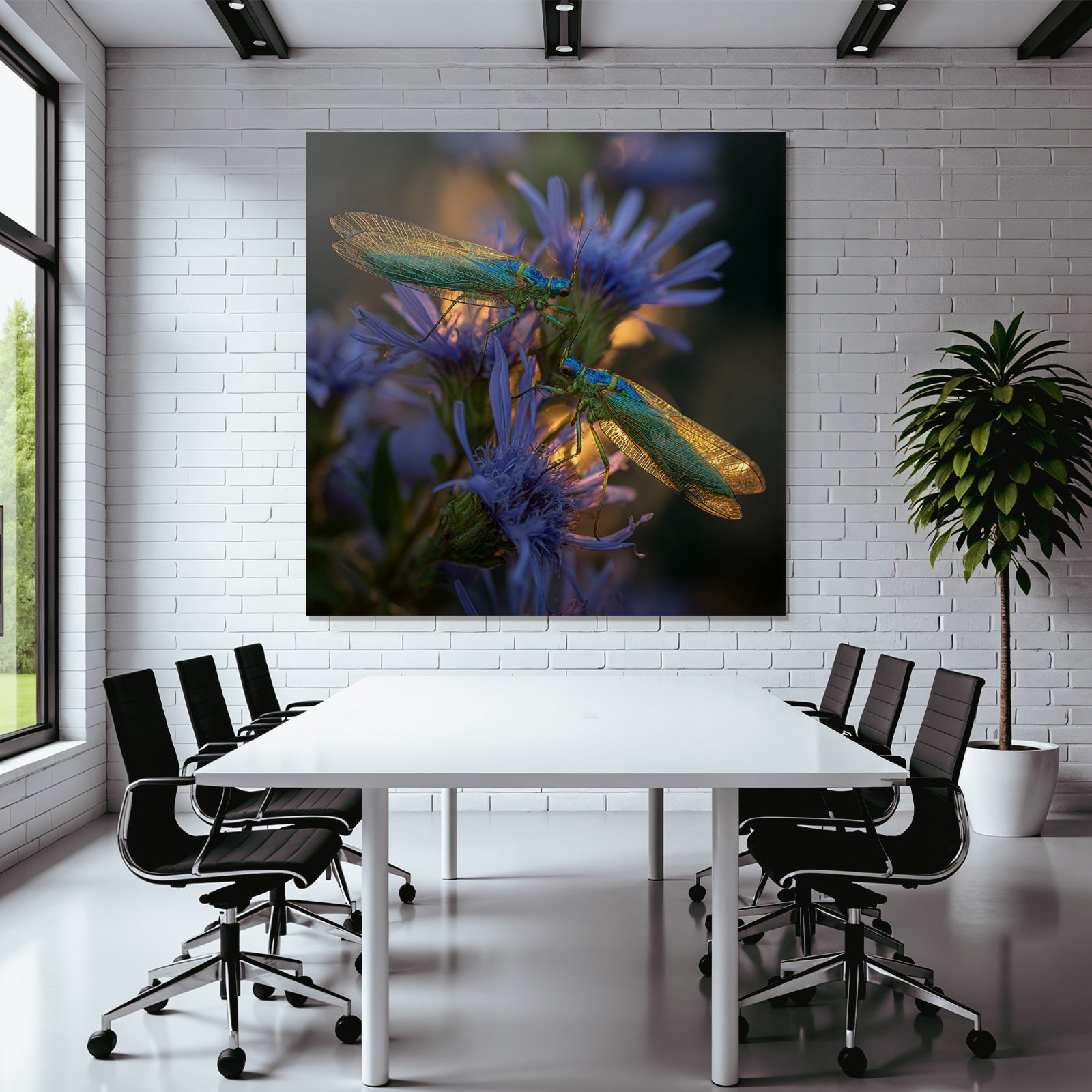 Makroaufnahme Insekten Auf Lila Blumen