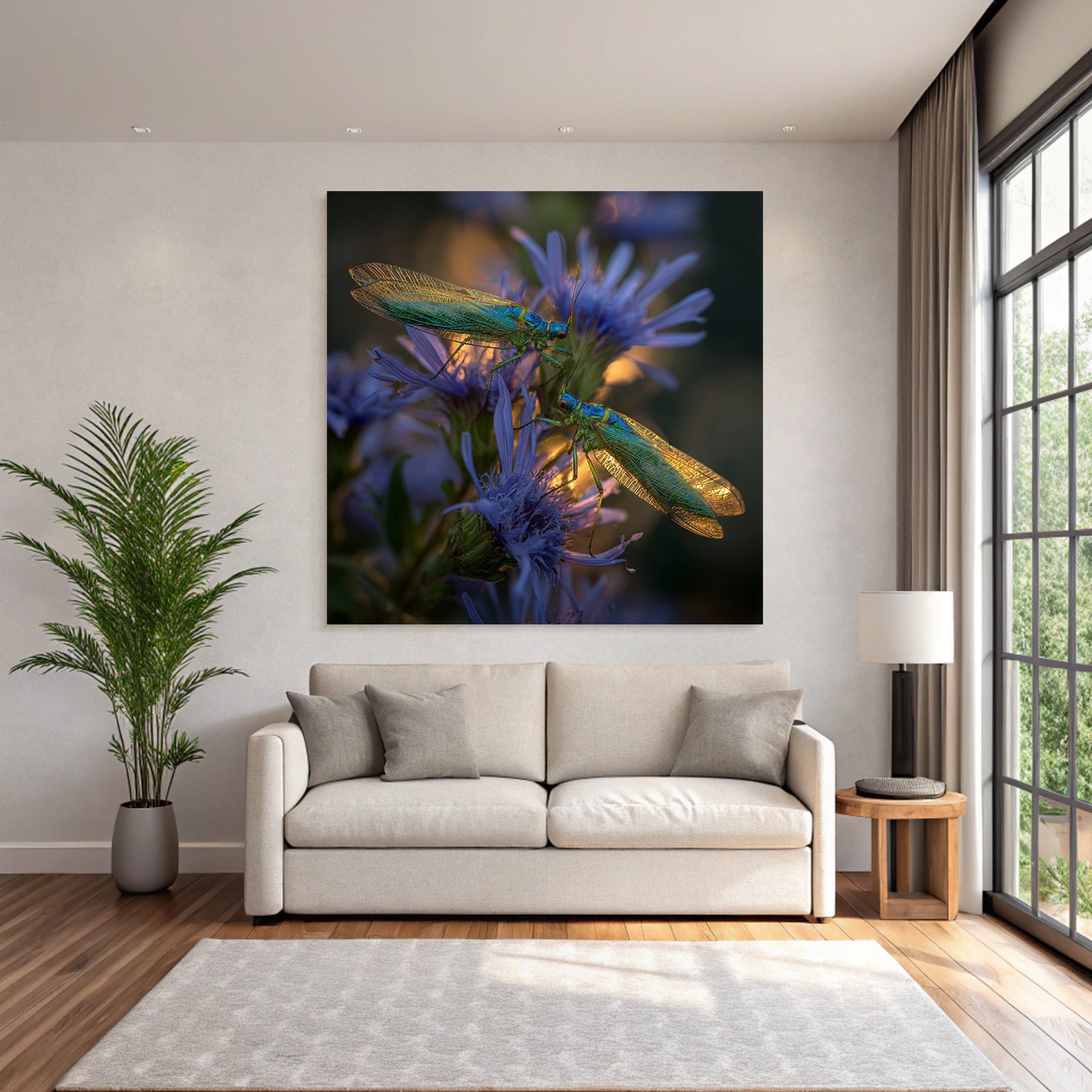 Makroaufnahme Insekten Auf Lila Blumen