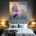 Schmetterling Auf Lila Blume
