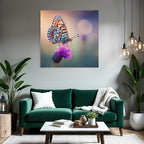 Schmetterling Auf Lila Blume