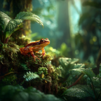 Bunter Frosch Im Tropischen Regenwald | Insekten und Amphibien | Tiere