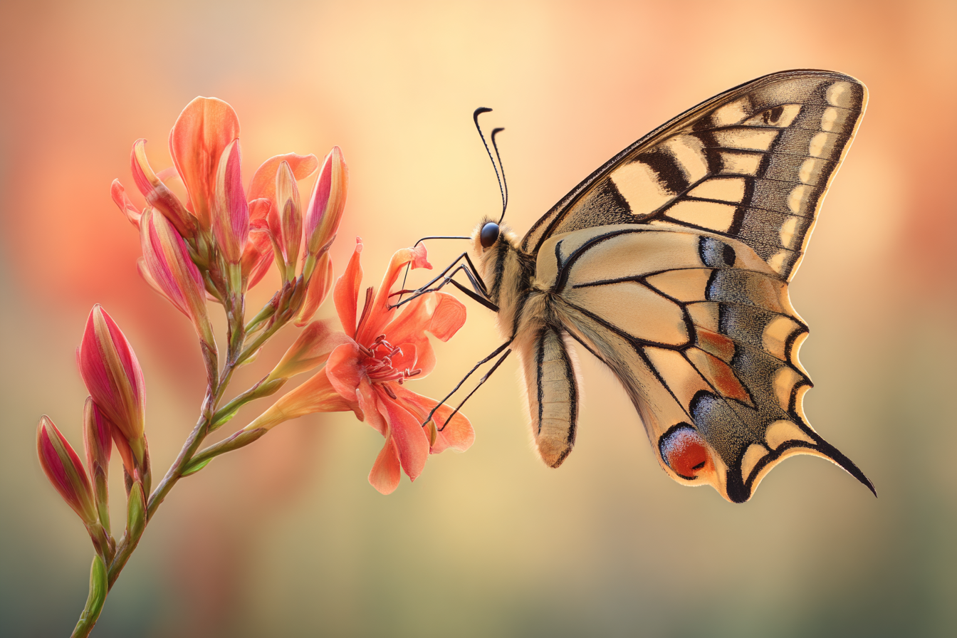 Schmetterling Auf Blume | Insekten und Amphibien | Tiere