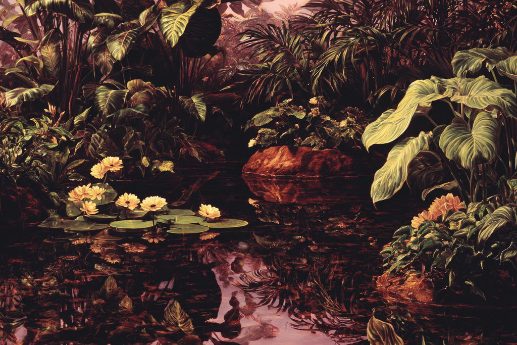 Tropischer Garten Mit Wasserlilien | Insekten und Amphibien | Tiere