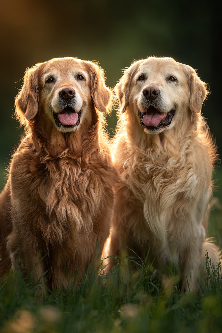 Golden Retriever Happy Friends In Nature | Katzen und Hunde | Tiere
