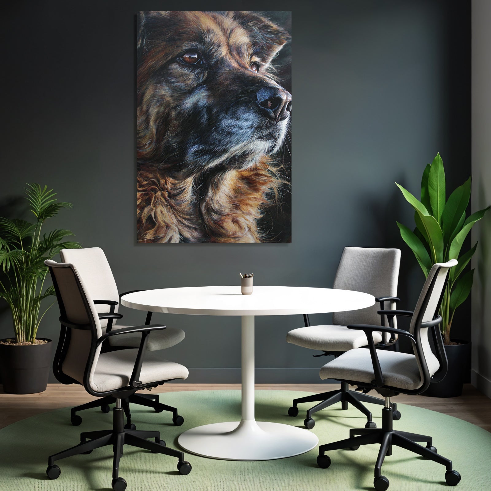 Hund Porträt Realistisch Detailreich