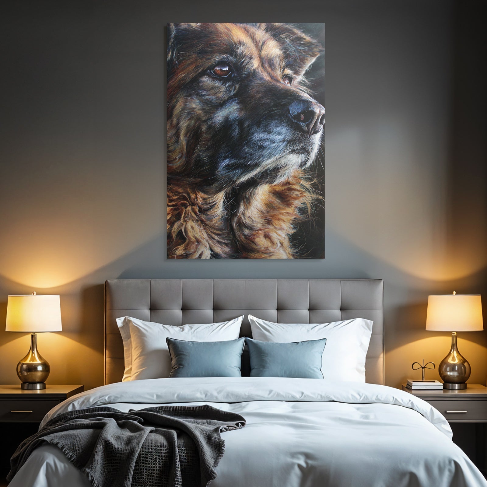 Hund Porträt Realistisch Detailreich