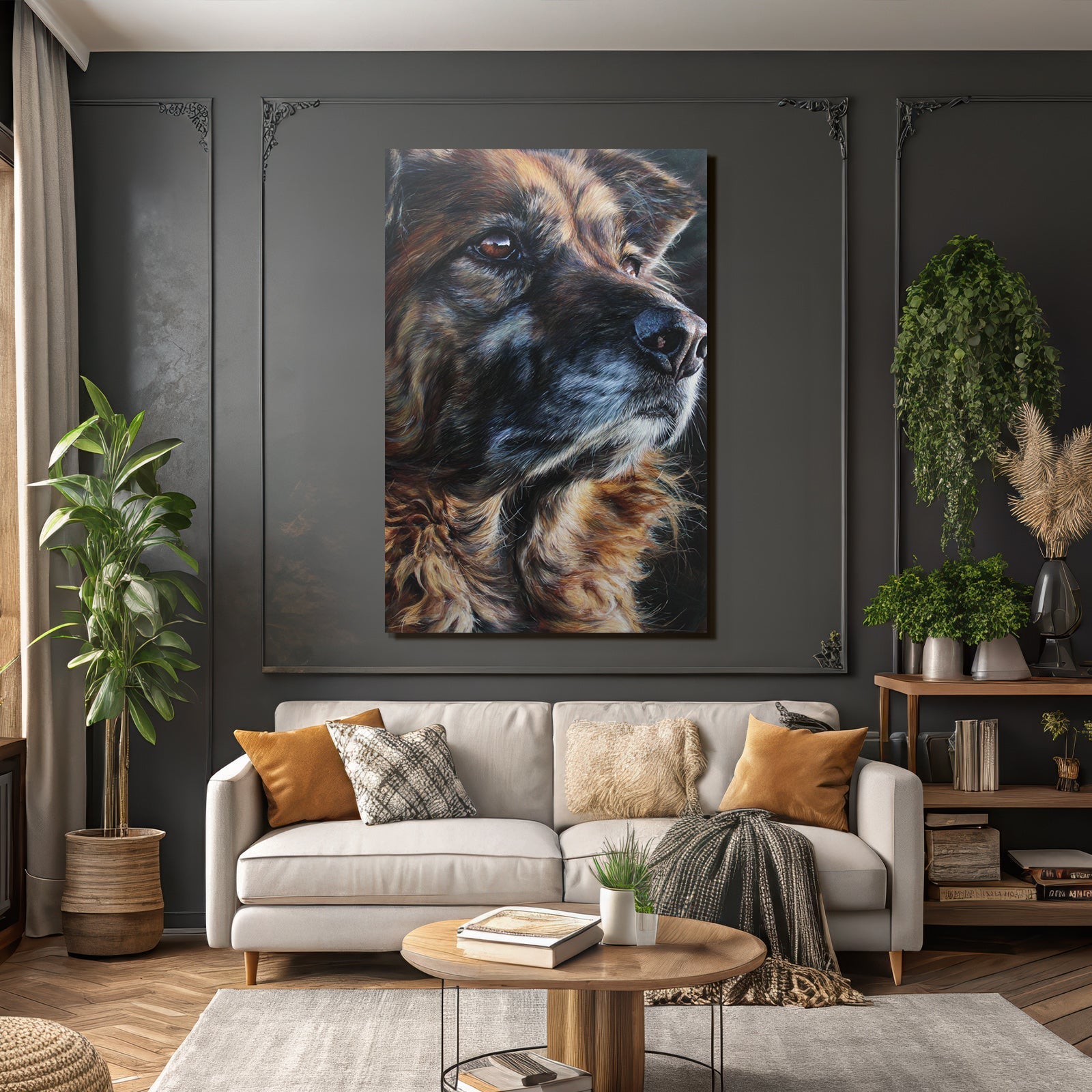 Hund Porträt Realistisch Detailreich