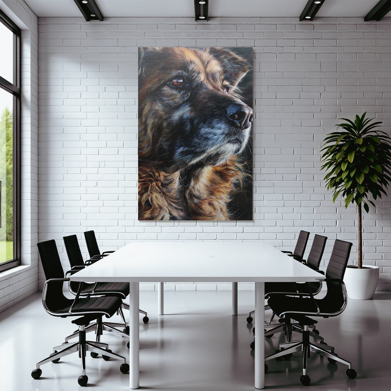 Hund Porträt Realistisch Detailreich